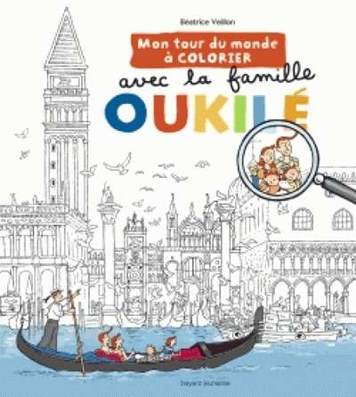 Tour du monde à colorier de la famille Oukilé