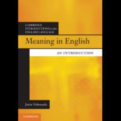 Meaning in English : An Introduction