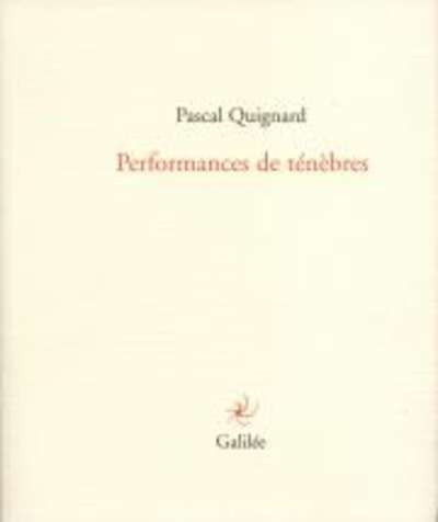 Performance de ténèbres