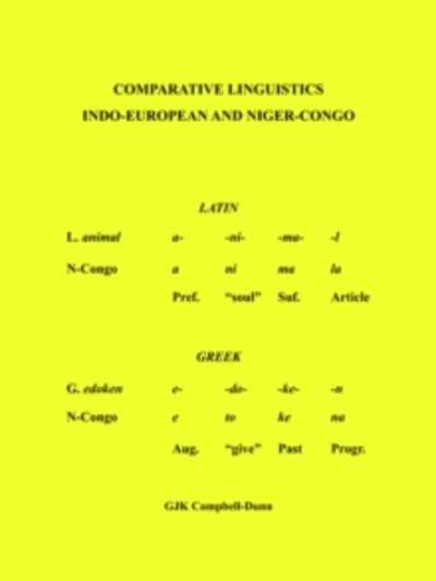 Comparative Linguistics : Indo - European and Niger - Congo