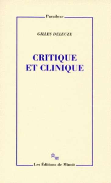 Critique et clinique