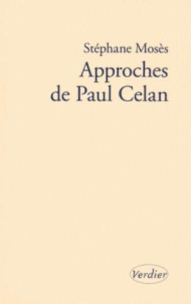 Approches de Paul Celan