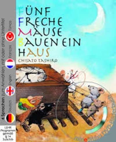 Fünf freche Mäuse bauen ein Haus, m. DVD