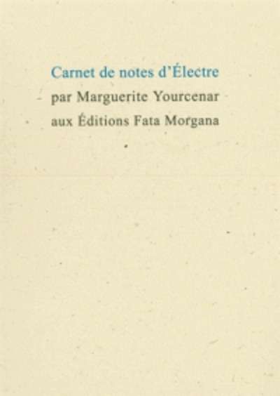 Carnet de notes d'Electre