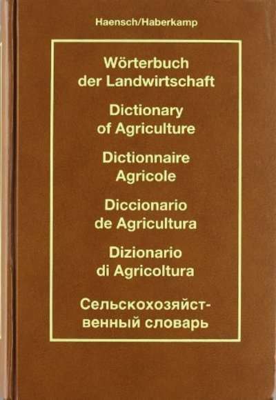 Diccionario de agricultura -Alemán-Inglés-Francés-Español-Italiano-Ruso