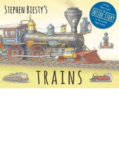 Stephen Biesty's Trains : Cased Board Book with Flaps