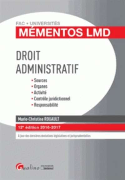 Droit administratif, ed. 2016-2017