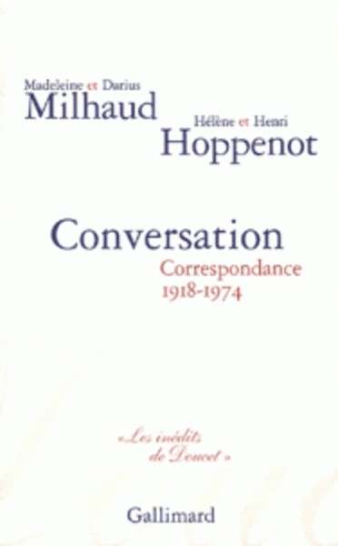 Conversation - Correspondance 1918-1974