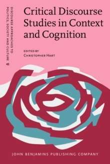 Critical Discourse Studies in Context and Cognition