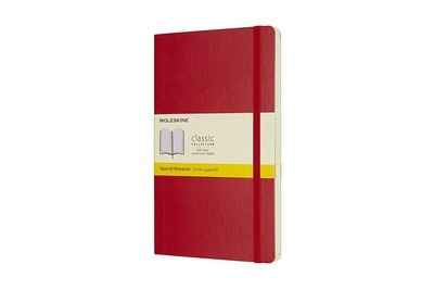 Moleskine Cuaderno clásico TB - L - Cuadriculado rojo escarlata