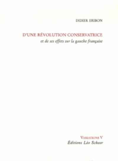 D'une révolution conservatrice