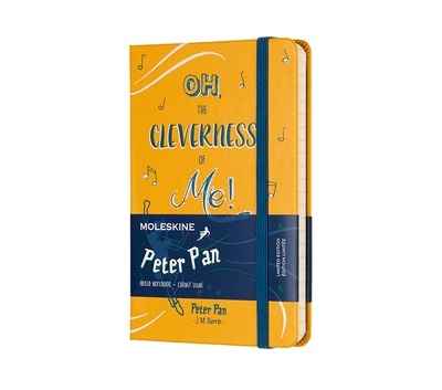 Moleskine Cuaderno edición limitada Peter Pan - P - Rayas Peter amarillo anaranjado