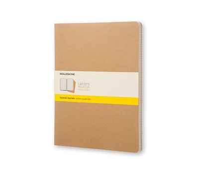 Moleskine Libreta Cahier TB Set de 3 - XXL - Cuadriculado Estraza