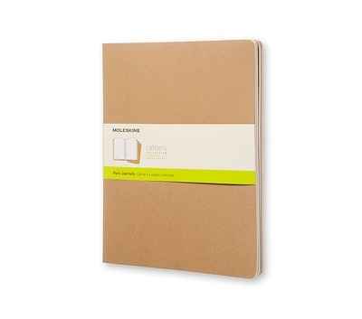 Moleskine Libreta Cahier TB Set de 3 - XXL - Liso Estraza