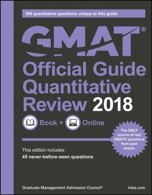 GMAT Official Guide 2018 Quantitative Review: Book + Online