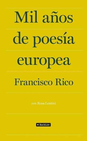 Mil años de poesía europea