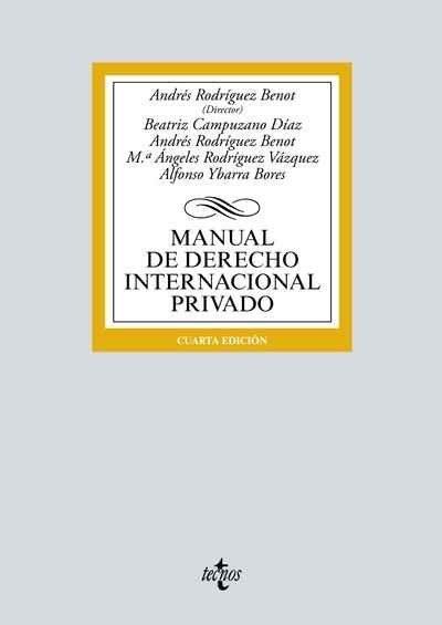 Manual de Derecho Internacional privado