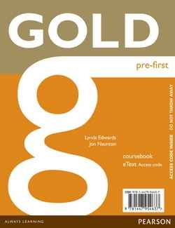 Gold Pre-First Coursebook with CD-ROM