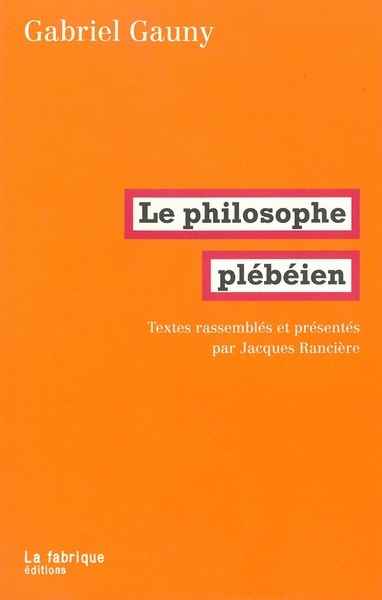 Le philosophe plébeien