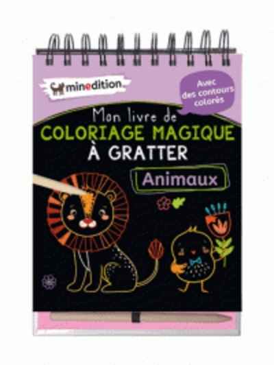 Mon livre de coloriage magique à gratter Animaux