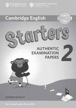 Starters 2 Answer Booklet (2018 Exam)
