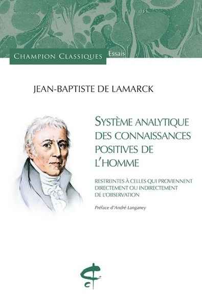 Système analytique des connaissances positives de l'homme