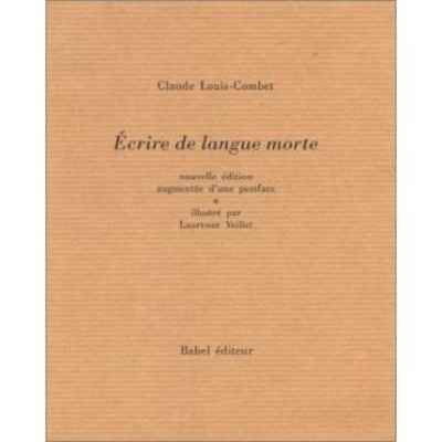 Écrire de langue morte