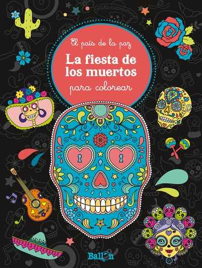 La fiesta de los muertos para colorear