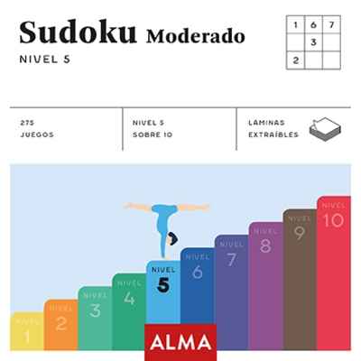 Sudoku Moderado. Nivel 5 (cuadrados de diversión)
