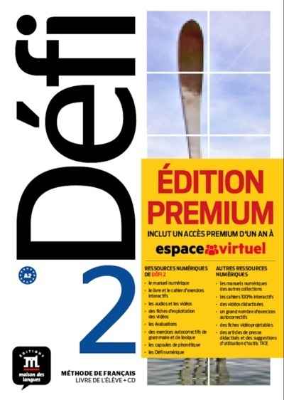 Défi 2 Livre de l'élève + CD. Premium A2