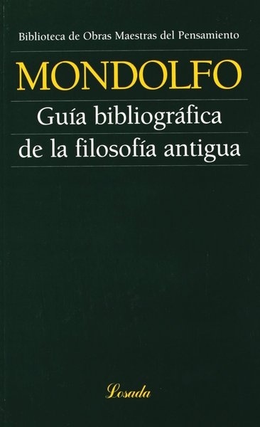 Guía bibliográfica de la filosofía antigua