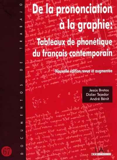 De la prononciation à la graphie: Tableaux de phonétique du français contemporain.