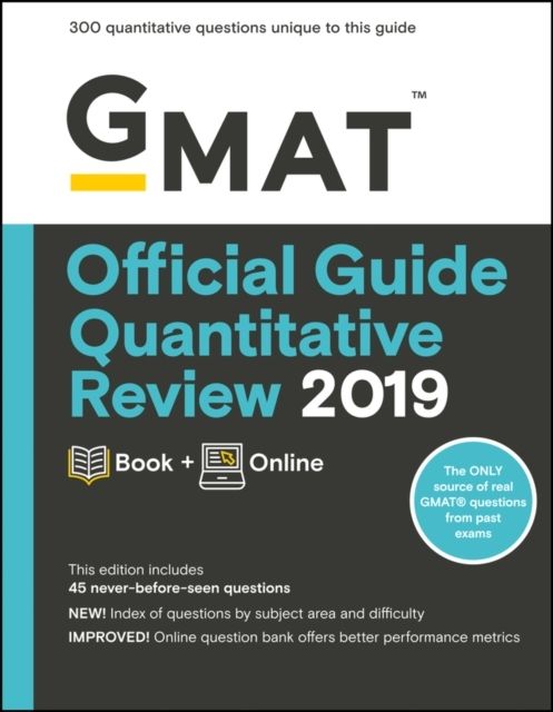 GMAT Official Guide Quantitative Review 2019 : Book + Online