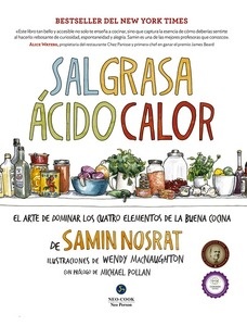 Sal, grasa, ácido, calor