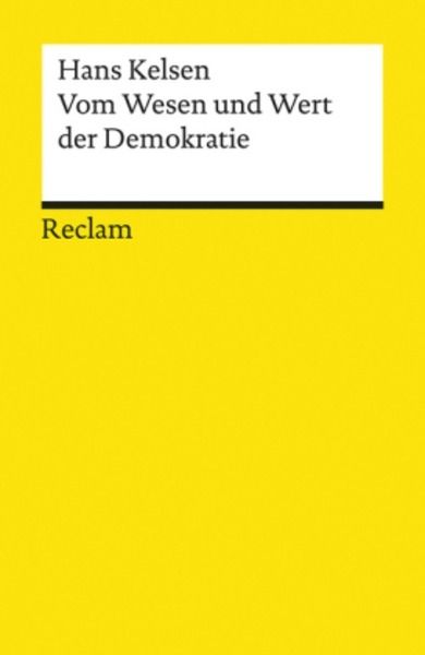 Vom Wesen und Wert der Demokratie