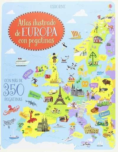 Atlas ilustrado de Europa con pegatinas