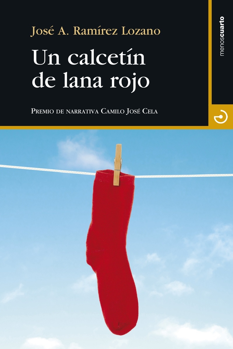 Un calcetín de lana rojo