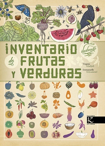 Inventario ilustrado de frutas y verduras