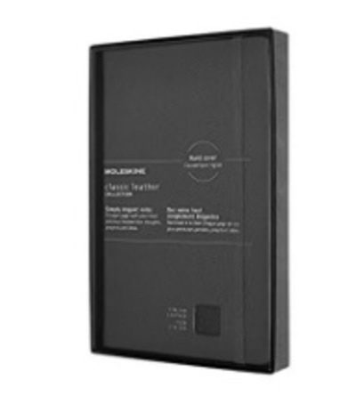 LIBRETA CLASICA TAPA DURA NEGRA LK RAYADA