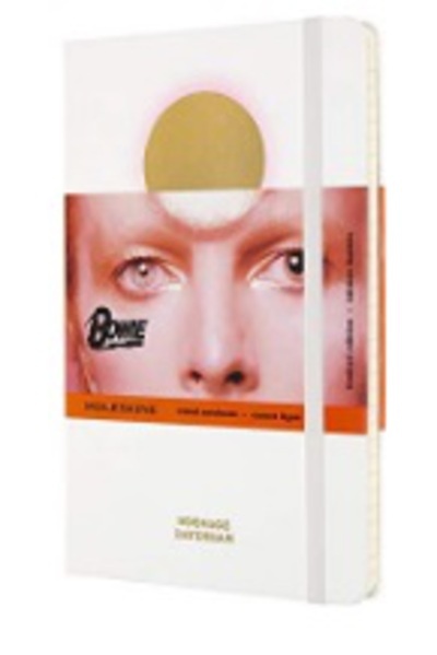 LIBRETA EDICION LIMITADA DAVID BOWIE BLANCO L RAYADO