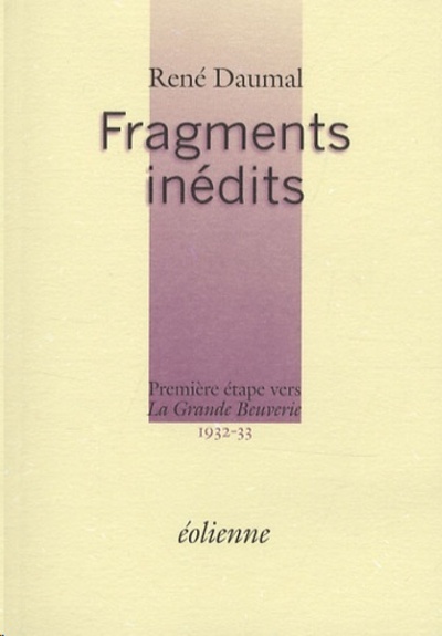 Fragments inédits 1932-33