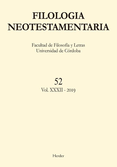 Filología Neotestamentaria nº 52 Vol. XXX II 2019