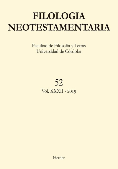 Filología Neotestamentaria nº 52 Vol. XXX II 2019
