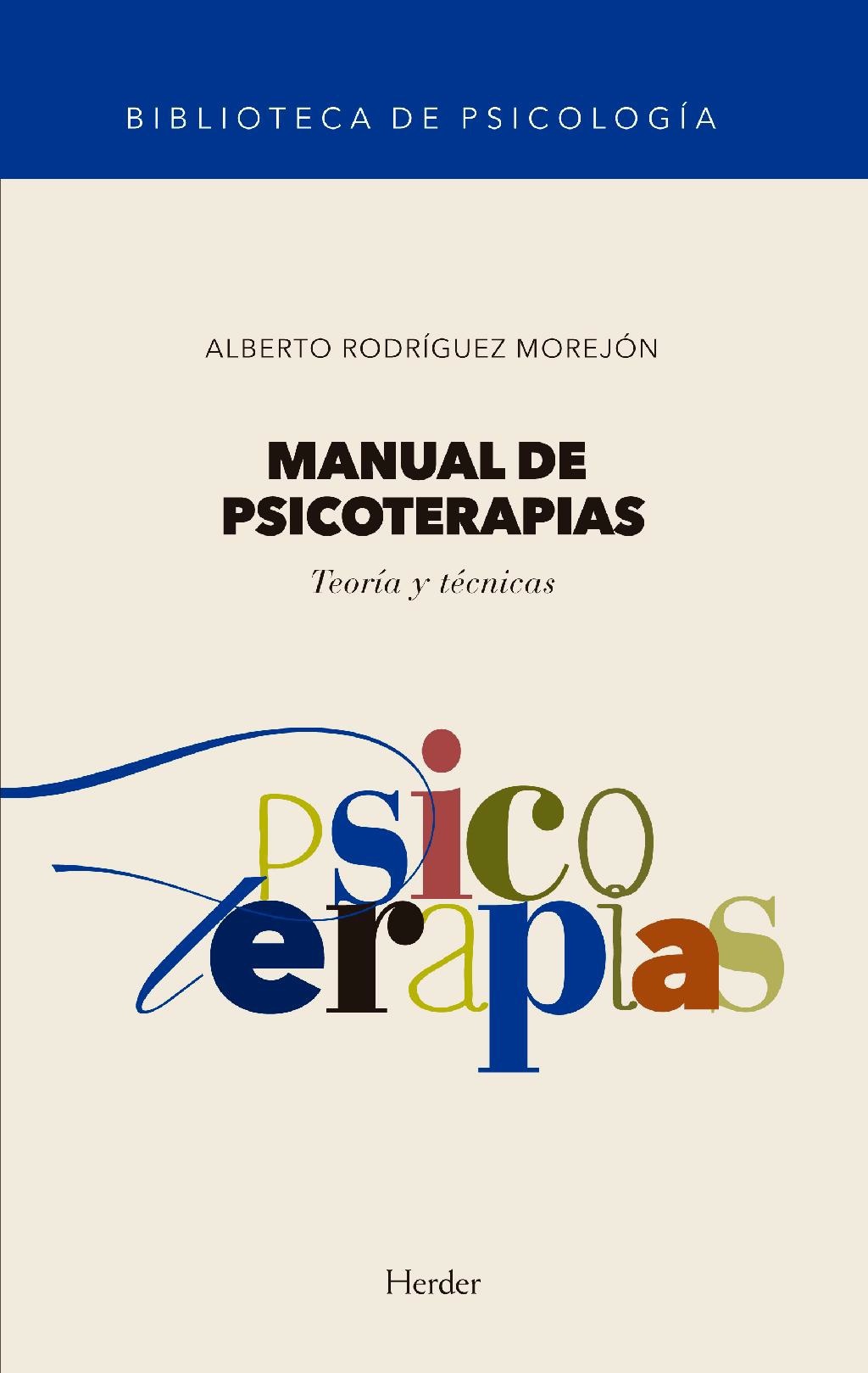 Manual de psicoterapias