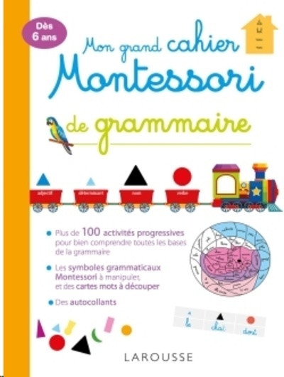 Mon grand cahier Montessori de grammaire