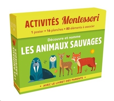 Découvre et nomme les animaux sauvages - Avec le livret des parents