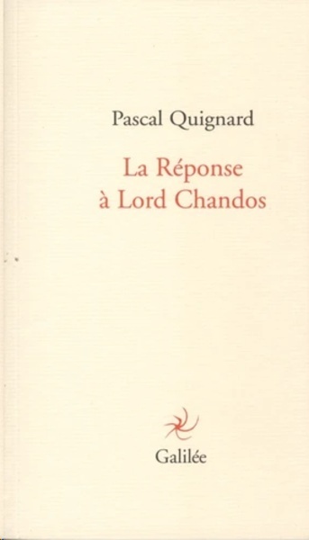 La reponse a lord chandos