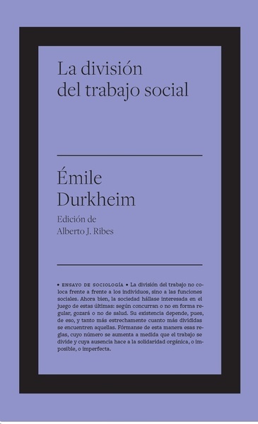 La división del trabajo social