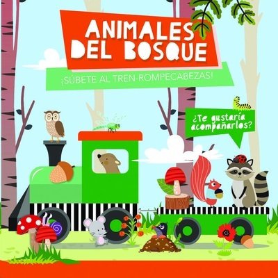 Animales del bosque, tren rompecabezas