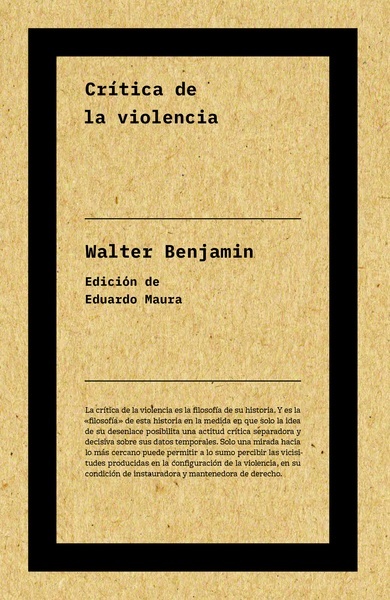 Crítica de la violencia